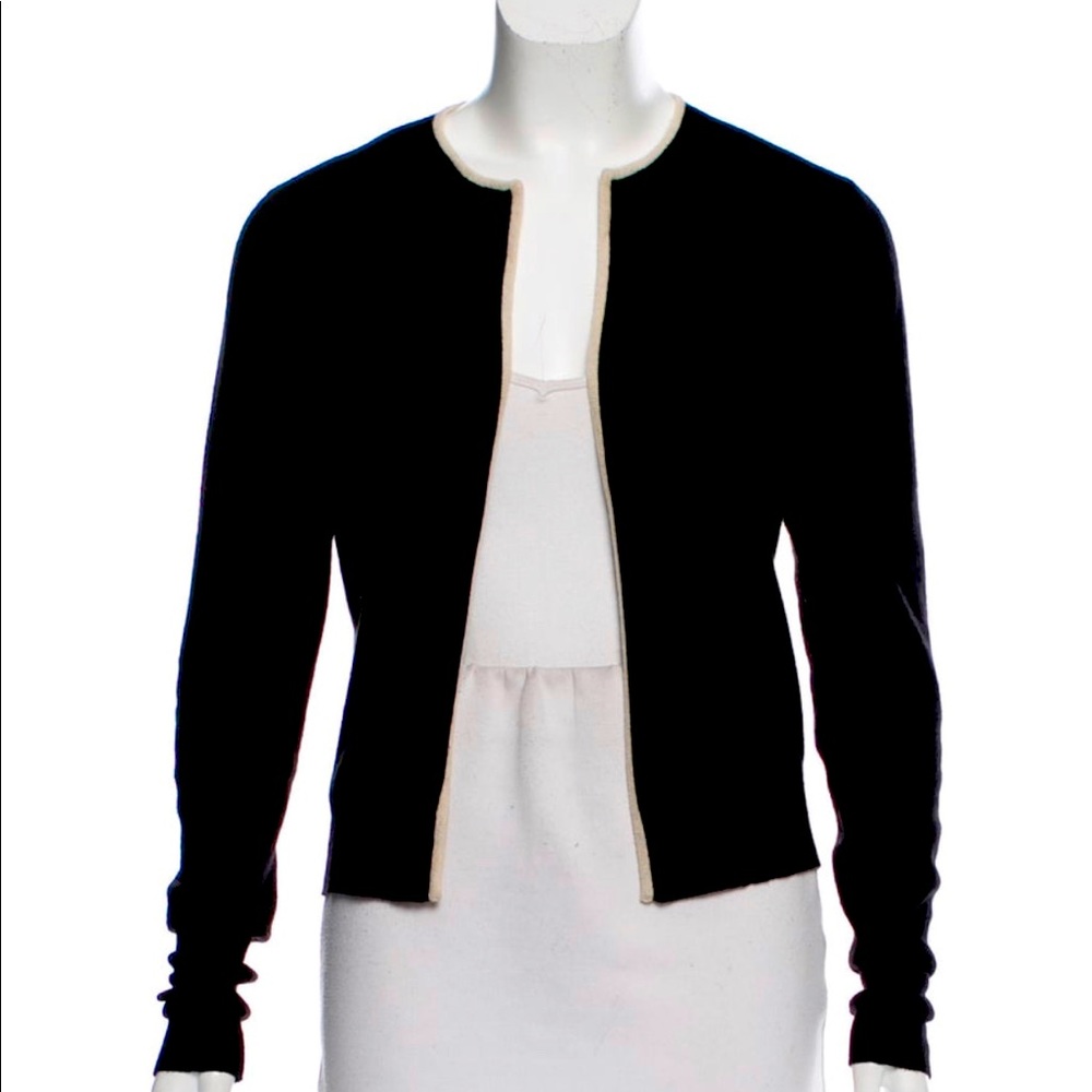 Chanel Open-Front Cashmere Cardigan